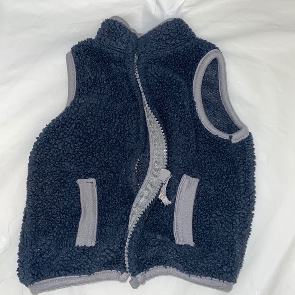 Baby Navy Blue Vest 3-6 Months